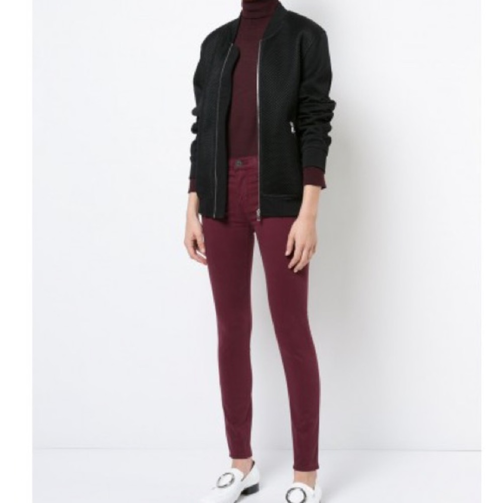 NWTs HUDSON • Nico Midrise Skinny Garnet Pants